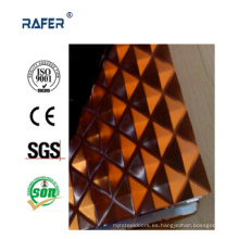 A cuadros / a cuadros en relieve hoja de acero con color (RA-C033)